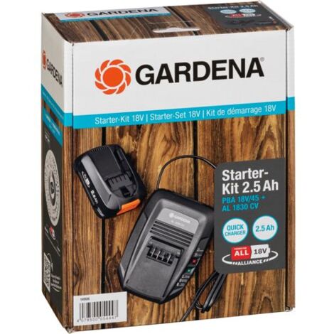 Gardena Starter-Kit P4A 1 x PBA 18V/45 2,5 Ah + AL 1830 CV (14906-20)