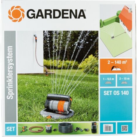 Gardena – Système de gicleurs arroseur carré OS140 – Débit 140L/h – Portée 10m – Pression 2 à 4 bars – Installation facile