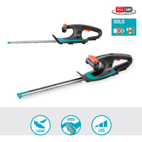 GARDENA Tagliasiepi a batteria 18V EasyCut, lama 40 cm, diametro max ramo 16 mm, senza batteria POWER FOR ALL (14733-55)