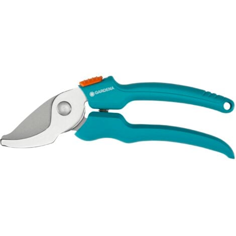 GARDENA Tijeras de podar para jardín, cuchilla de acero inoxidable, diám. corte max 18 mm, corte bypass, para podar flores, tallos y ramas, ergonómicas, mango reforzado, manos pequeñas (08754-20)