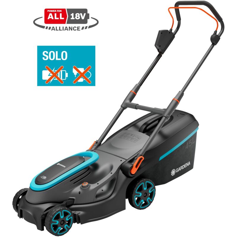 Gardena - Tondeuse PowerMax 37/36V power for all. 350 m². Largeur de coupe 37 cm. Batterie Li-Ion. Sans batterie. (14638-55)
