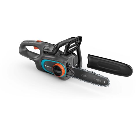 Gardena – Tronçonneuse à batterie 250/18V 1479055 – 25 cm Oregon – Moteur sans balais – Système LubriTec – Pour bois dur et teck