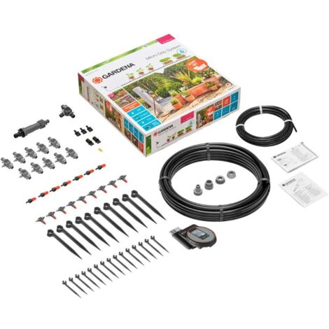 Gardena Tropfbewässerungsset Automatische Bewässerung Grau