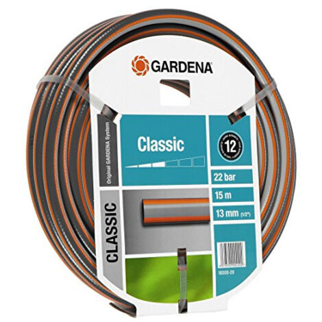 Gardena – Tuyau d'arrosage 15 m – Diamètre 13 mm – Résistant aux UV et aux plastifiants – Pression max 22 bars – Garantie 12 ans