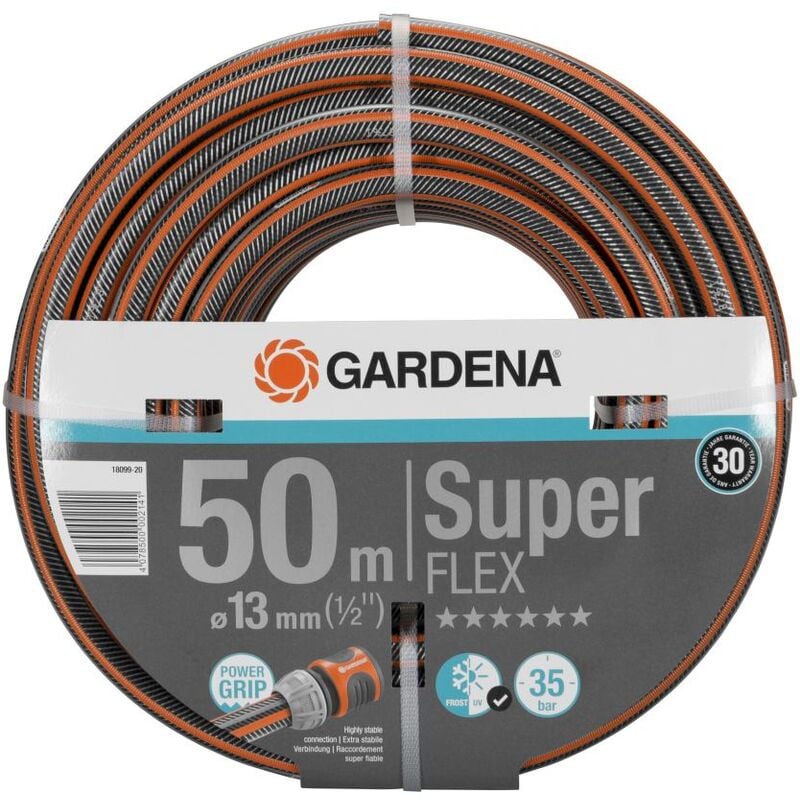 Gardena - Tuyau SuperFLEX Premium 12x12. 13 mm (1/2''). 50 m. Sans composants du systme / 18099-20