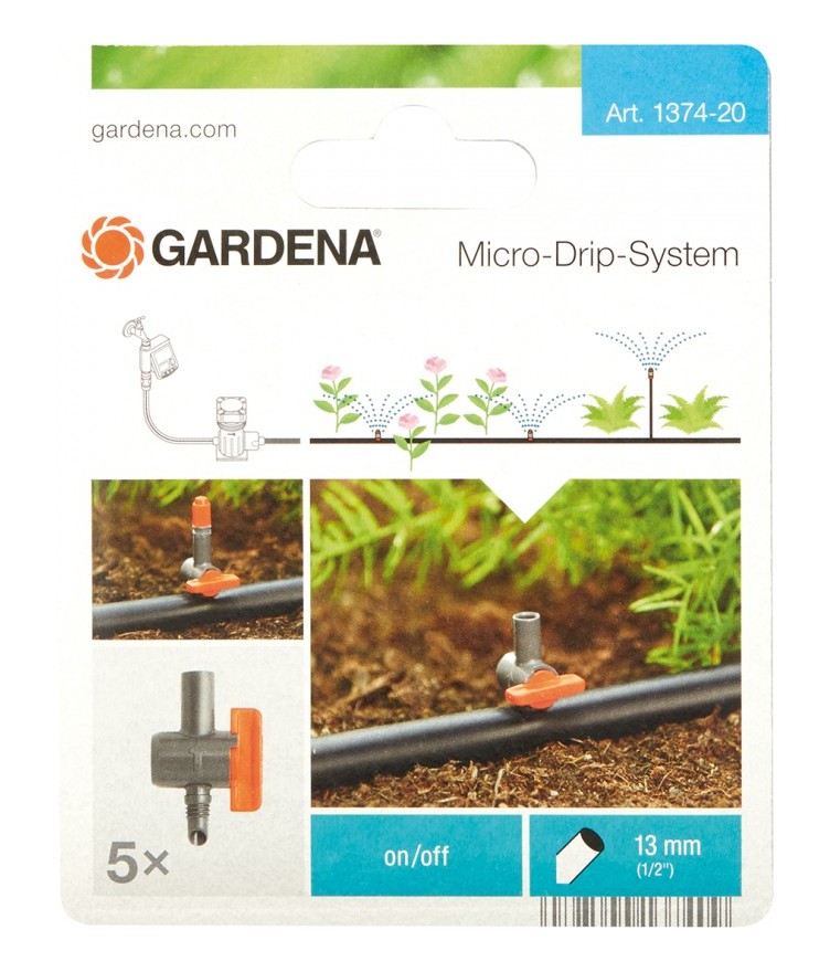Gardena - Vanne de régulation Micro-Drip-System Gris/Orange 35 x 20 x 19 cm - 5 pièces - Gris