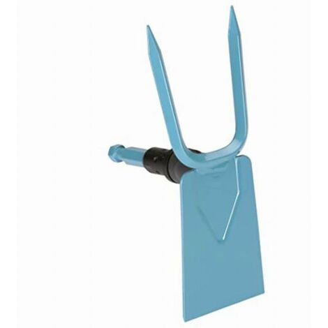 Gardena Zappa combisystem: Zappa con lama dritta, 2 denti, larghezza di lavoro 7,5 cm, in acciaio di alta qualità, rivestita con Duroplast (3218-20)