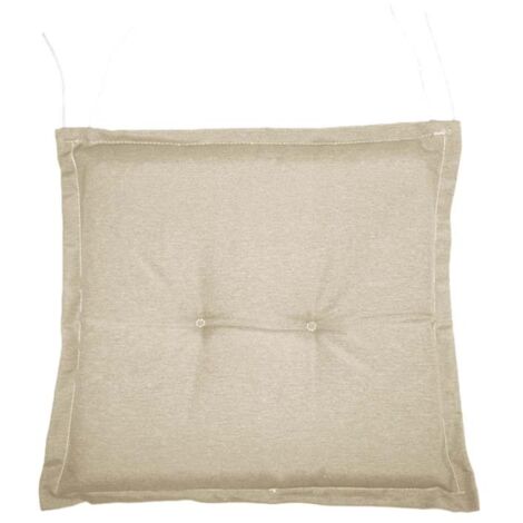 GARDENIA Cuscino per sedia, con volant, 40x40xh.5 cm, ecru