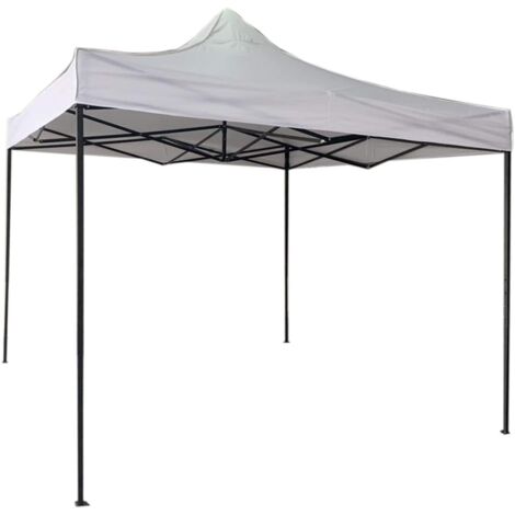 Gardenia Gazebo 3x3 Pieghevole a Fisarmonica EasyFlex Panna