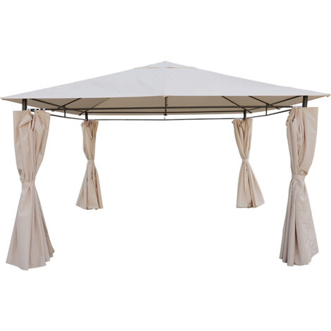 GARDENIA Gazebo micene 3,6x3,6xh.1,95 mt, colore ecru'