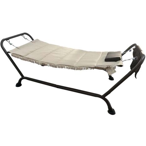 GARDENIA Lettino amaca, 230x98xh.82 cm, beige