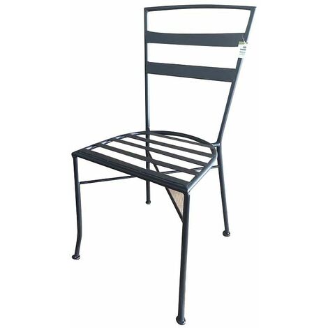 GARDENIA Sedia cipro, struttura in ferro, 44x50xh.93 cm