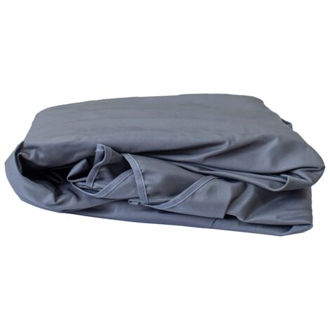 Gardenia Telo di Ricambio Ombrellone con Flaps Laterali, 3x3, Grigio