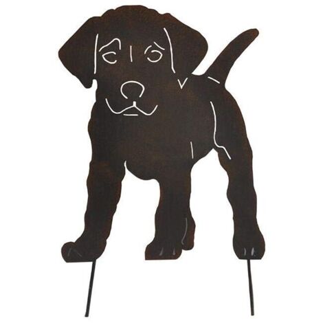 Gardening, Lawn Care, Garden Sculptures, Statues, Dog Statue, Funny Animal Decorative Sculptures for Garden, Indoor Decoration, Outdoor Gifts, Metal Garden Statue