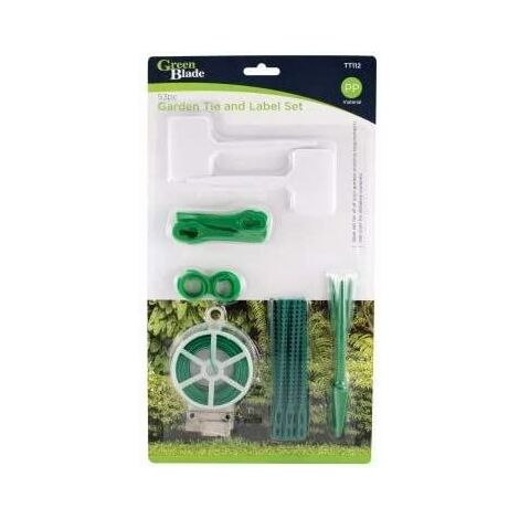 Gardening Tie & Label Set Plant Rings Twist Cable Tag Planting 53pc Kit
