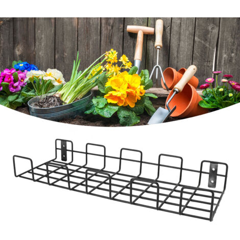 Gardening Tool Rack Organizer Metal Wall Mounted Shelf for Small Hose Factory Material Gadget Storage