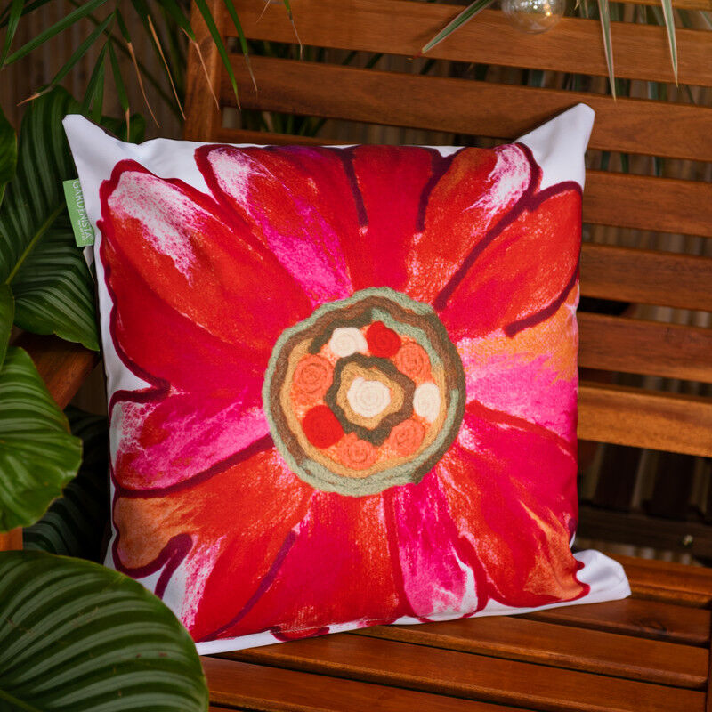 Coussin décoratif pour l'extérieur, banc de mobilier de jardin, coussin de siège rembourré, rouge - Gardenista