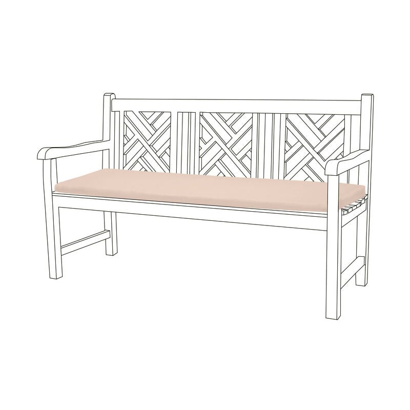 Gardenista - Coussin de siège de banc d'extérieur pour coussins de meubles de terrasse, coussin de banc de jardin 3 places avec housses en polyester