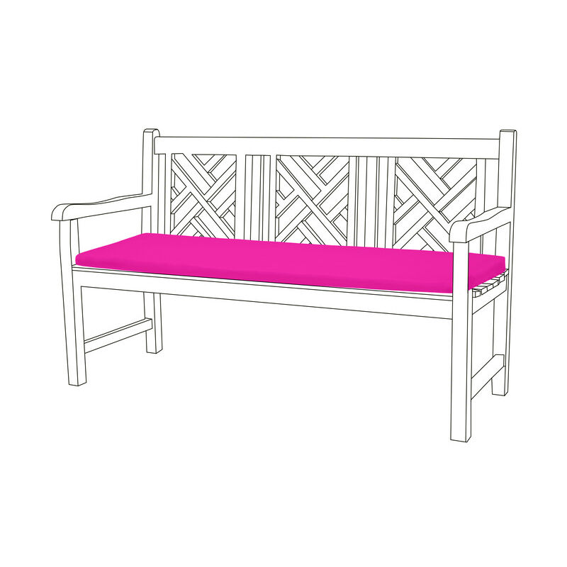 Gardenista - Coussin de siège de banc extérieur pour coussins de meubles de terrasse, 143x52x5cm coussin de banc de jardin 3 places avec housses en