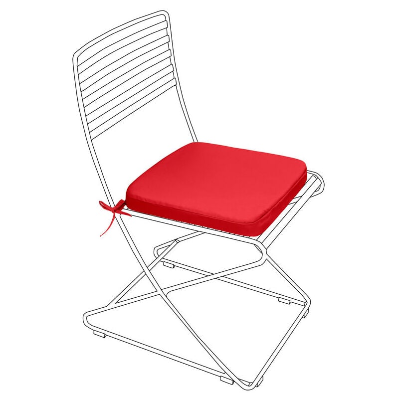Gardenista - Coussins de Chaise d'extérieur Pour Chaise Resol Palma, 40x40x5 cm Coussins de Chaise Avec Attaches Sécurisées, Coussin de Siège