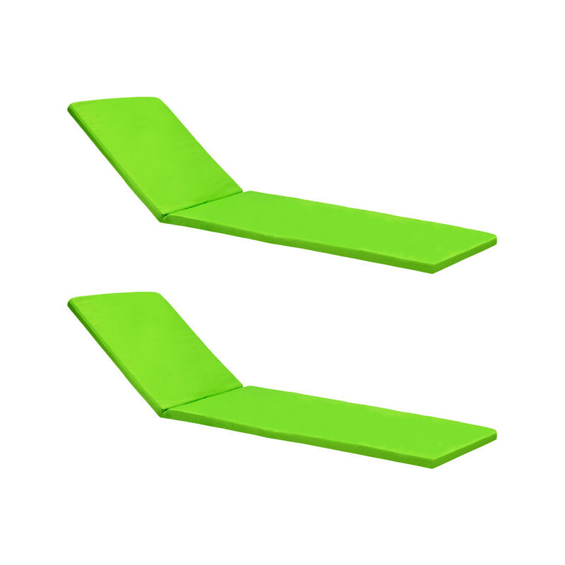 Gardenista - Coussin de chaise longue pour jardin, coussins de chaise longue à dossier haut résistants à l'eau, 196x53x5 cm coussins de chaise longue