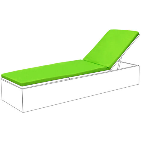 Gardenista Coussin de remplacement pour chaise longue avec dossier haut et coussins pliables pour coussin de siège de mobilier de jardin,