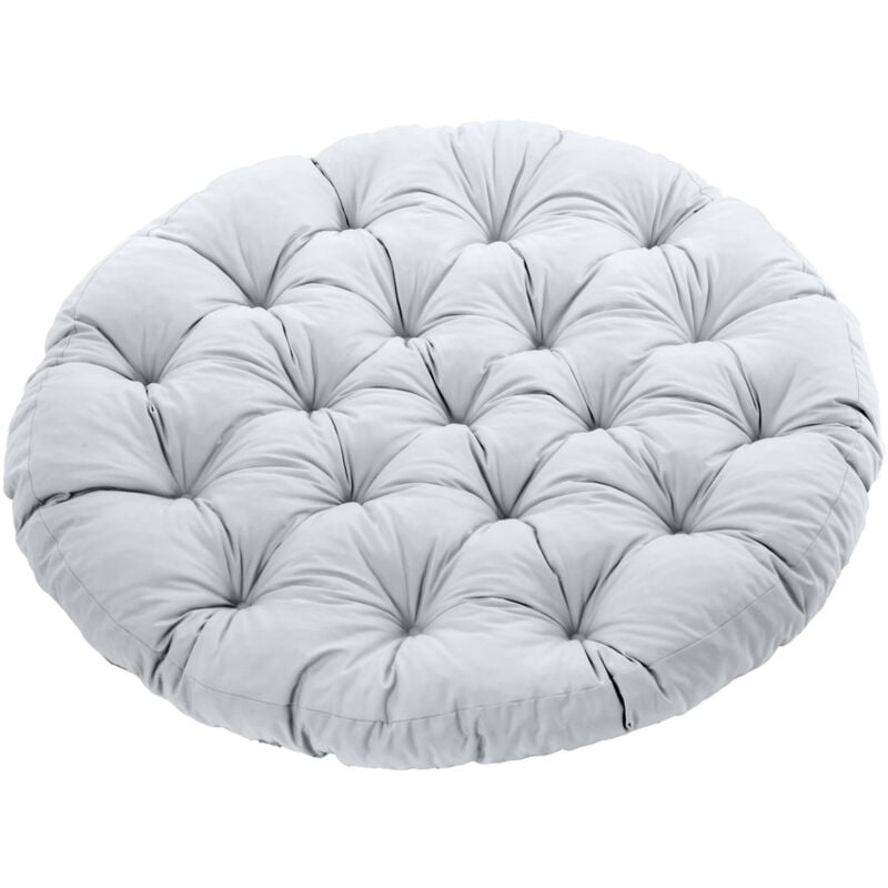 Gardenista - Coussin de siège rond de jardin, coussins de siège résistants à l'eau de 120 cm pour meubles de patio, coussin de siège touffeté