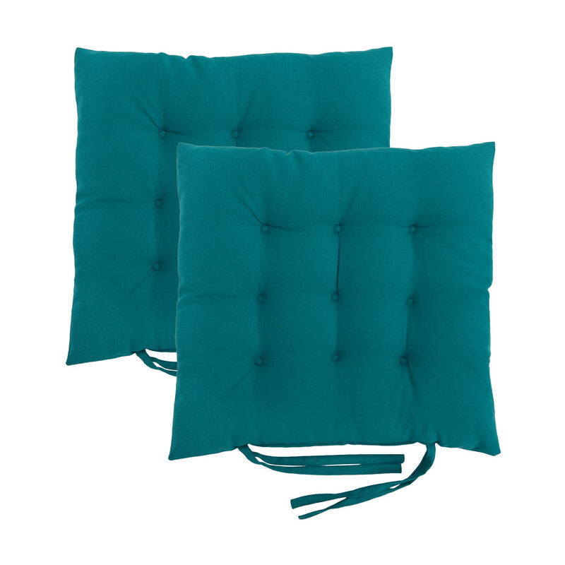 Loft 25 - Coussin de Chaise Pour Salon, Coussin d'assise d'Intérieur avec Attaches, Coussins de Chaise Pour Salle à Manger, 40x40 cm Coussins de