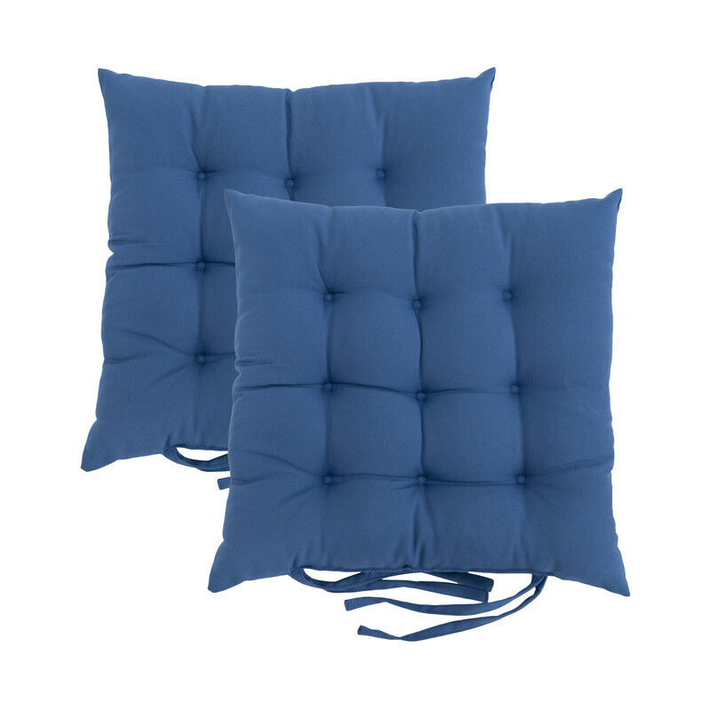 Loft 25 - Tufté Carré Siège Coussin pour Chaises à manger avec Attaches sécurisées Douceur & Siège confortable Rembourré, Serré Plancher sécurisé