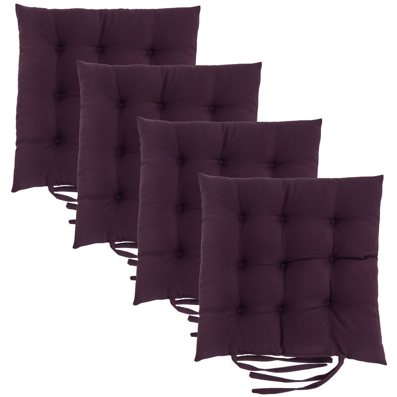 Loft 25 Tufté Carré Siège Coussin pour Chaises à manger avec Attaches sécurisées Douceur & Siège confortable Rembourré, Serré Plancher sécurisé