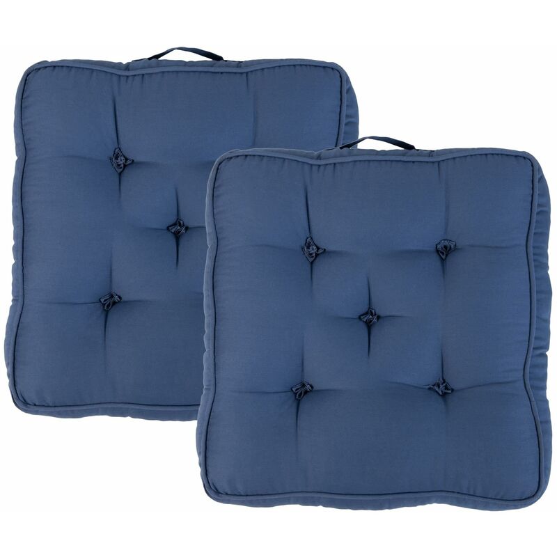 Loft 25 - Coussin de sol épais pour intérieur, Galette de siège touffeté xxl avec poignée de transport pour canapé, coussins rehausseurs doux et