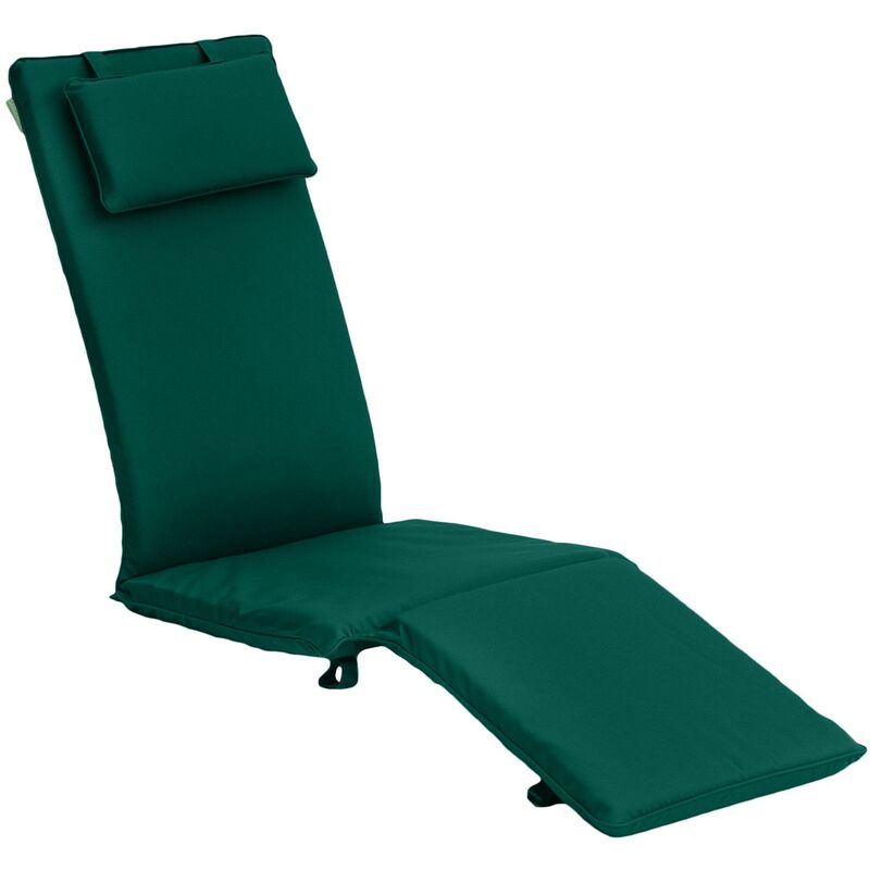 Gardenista - Coussin de chaise longue d'extérieur pour meubles de terrasse de jardin avec coussin de remplacement et de chaise inclinable pliable et