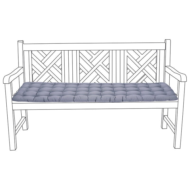 Gardenista - Coussins de banc d'extérieur touffetés pour meubles en rotin, coussins de siège 3 places rembourrés résistants à l'eau pour jardin et