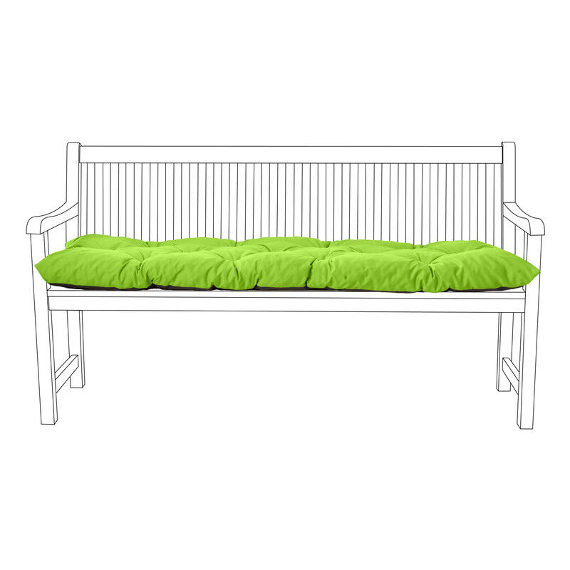 Gardenista - Coussins de siège capitonnés pour banc d'extérieur, coussin de patio de jardin 2 places résistant à l'eau, 110x45 cm coussins de banc de