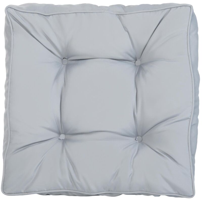 Gardenista - Coussins de siège touffetés pour meubles de jardin, coussins de meubles en rotin touffetés résistants à l'eau et légers - Gris (coussins