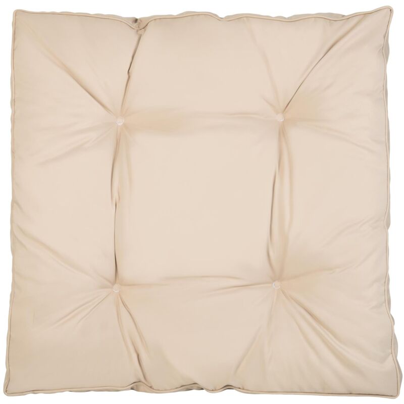 Gardenista - Coussins de siège touffetés pour meubles de jardin, coussins de meubles en rotin résistants à l'eau et légers - Pierre (coussins de
