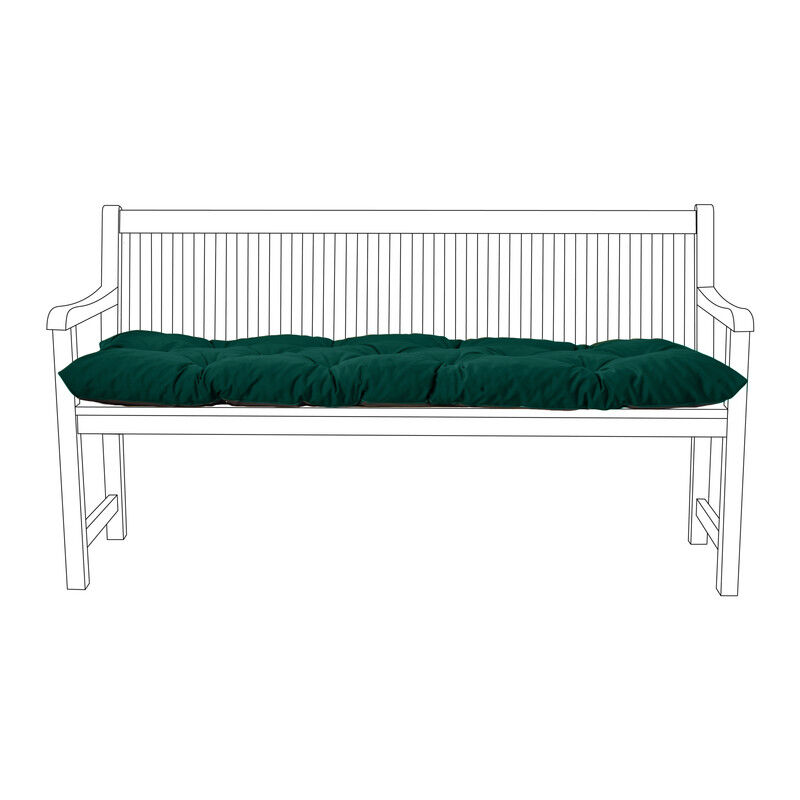 Gardenista - Coussins de siège capitonnés pour banc d'extérieur, coussin de patio de jardin 2 places résistant à l'eau, 110x45 cm coussins de banc de