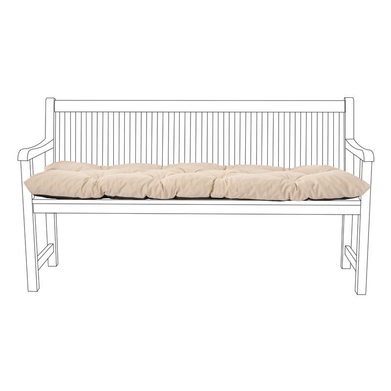 Gardenista - Coussins de siège capitonnés pour banc d'extérieur, coussin de patio de jardin 2 places résistant à l'eau, 110x45 cm coussins de banc de