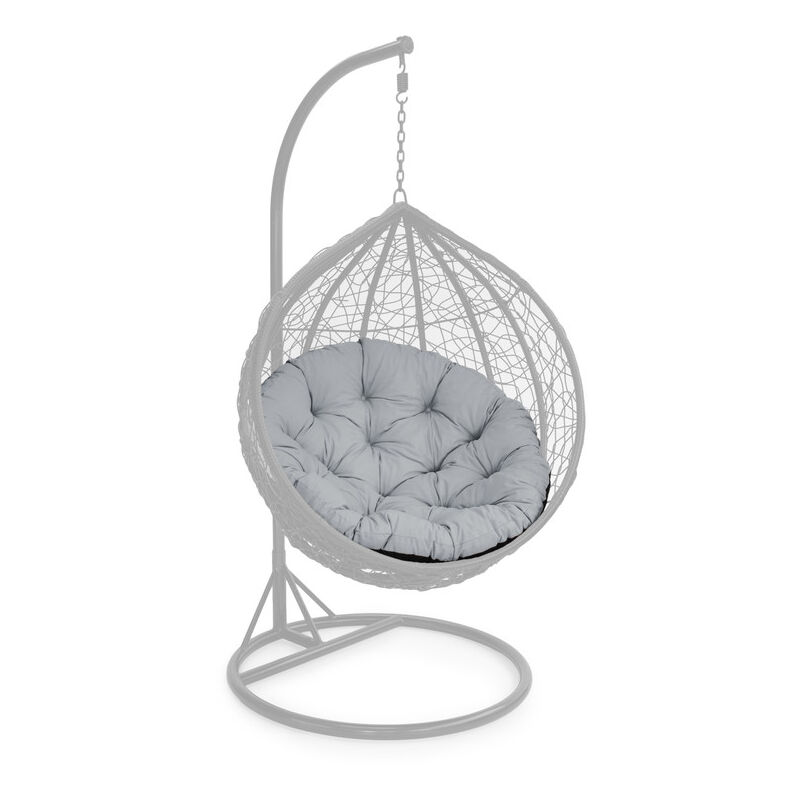 Gardenista - Coussins de siège de balançoire suspendus touffetés d'extérieur pour hamac, coussin d'œuf résistant à l'eau pour jardin, siège de