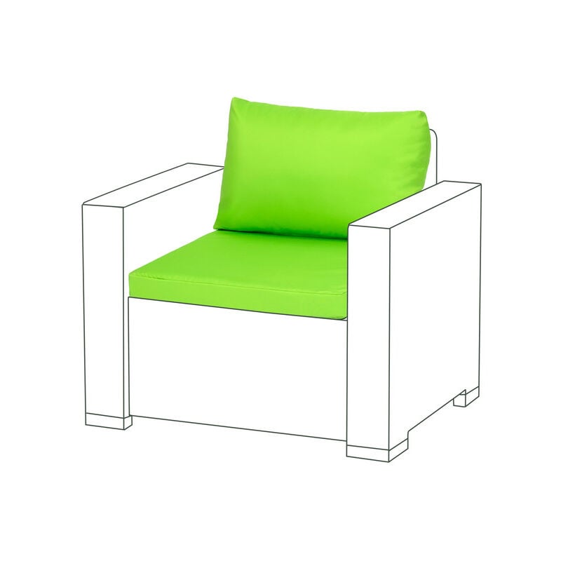 Gardenista - Coussins de siège et oreillers de dossier pour meubles en rotin, Durables Lot de canapé coussins pour jardin avec Remplissage