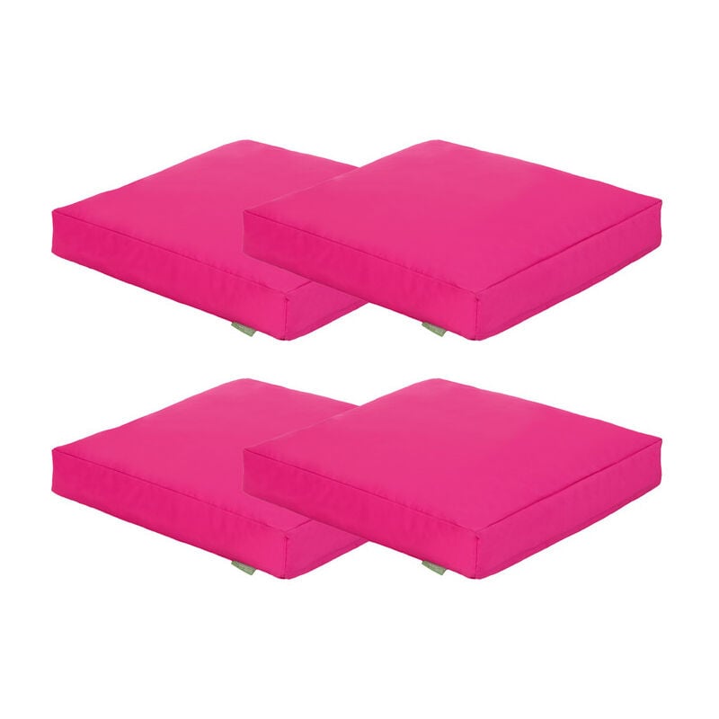 Gardenista - Coussins de sol pour jardin, coussin d'extérieur résistant à l'eau, coussin d'assise 60x60x10 cm pour meubles de patio avec remplissage