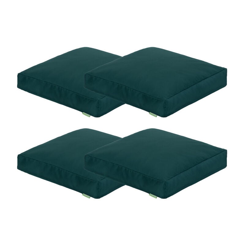 Gardenista - Coussins de sol pour jardin, coussin d'extérieur résistant à l'eau, coussin d'assise 60x60x10 cm pour meubles de patio avec remplissage