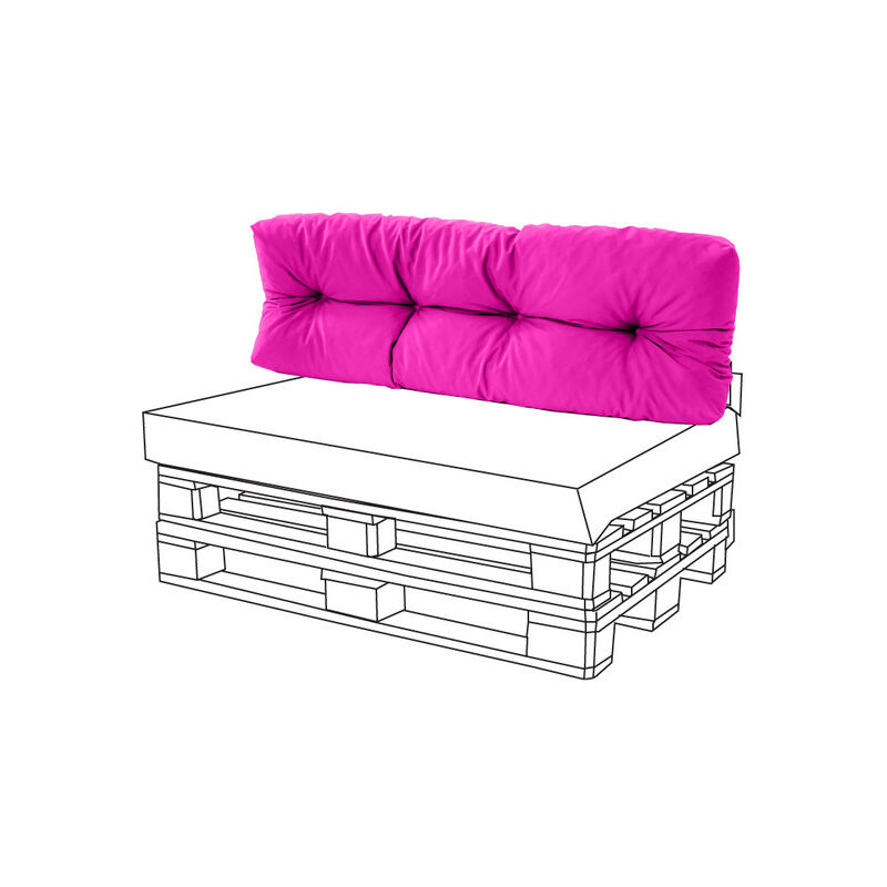 Gardenista - Coussins de Dossier Touffetés Pour Meubles de Jardin, 120x48x10cm Coussins de Dossier Résistants à l'eau pour Meubles en Palettes
