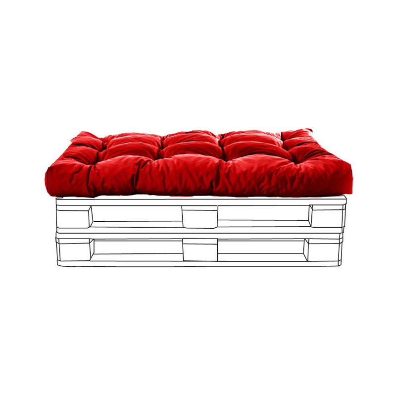 Gardenista - Coussins Touffetés Dextérieur Pour Meubles en Palettes, 120x80x10cm Résistants à l'eau, Coussins de siège prêts à Remplir Pour Jardin