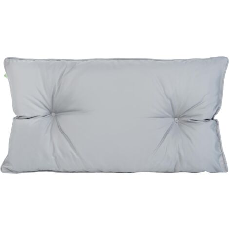 Gardenista - Cuscini da esterno per mobili in rattan, cuscini trapuntati resistenti all'acqua con imbottitura in schiuma di briciole - Grigio (cuscini schienale) (70x40cm)