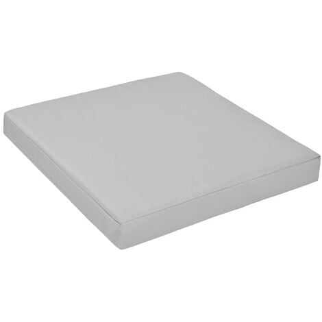 Gardenista - Cuscini per divani da esterno per mobili in rattan, Cuscini per sedili resistenti all'acqua per decorazioni da giardino, Cuscini per sedili con imbottitura - Grigio (58x52x6 cm)