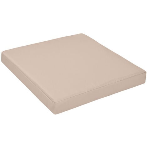 GARDENISTA esterno per mobili in rattan, Cuscini per sedili resistenti all'acqua per decorazioni da giardino, Cuscini per sedili con imbottitura - Grigio (58x52x6 cm)