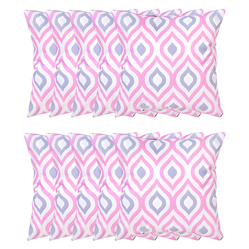 Gardenista - Extérieur Coussins imprimés, Résistant à l'eau Coussin à motifs géométriques pour jardin, Coloré Coussin de banc avec fibres creuses