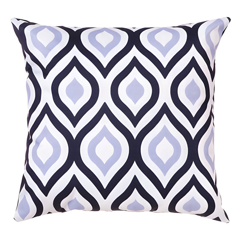 Gardenista - Extérieur Coussins imprimés, Résistant à l'eau Coussin à motifs géométriques pour jardin, Coloré Coussin de banc avec fibres creuses