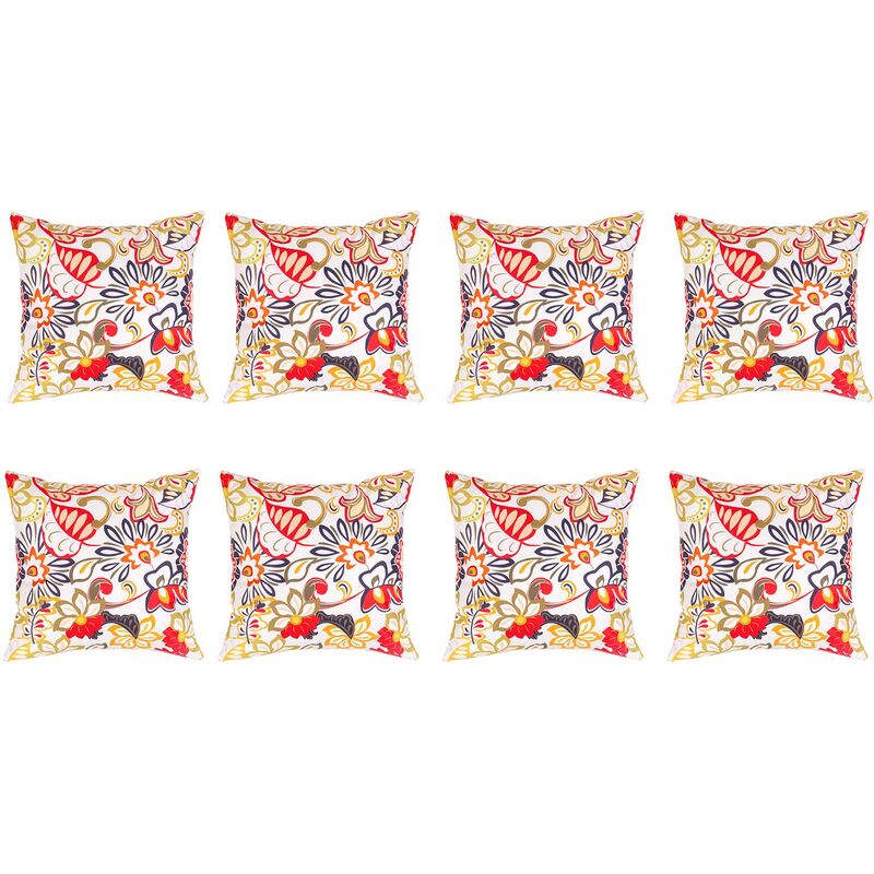 Gardenista - Coussins imprimés d'extérieur, coussin de jardin décoratif résistant à l'eau, coussins dispersés 45x45 cm avec remplissage en fibres